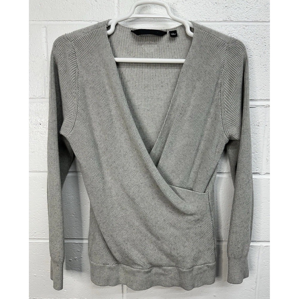 Harley Davidson Crossover Sweater Gray Wool Blend Ribbed /‎ Women's Large